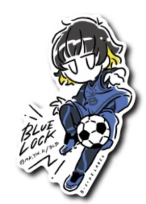 B - SIDE LABEL Sticker BLUELOCK Deformed BACHIRA MEGURU Japan NEW