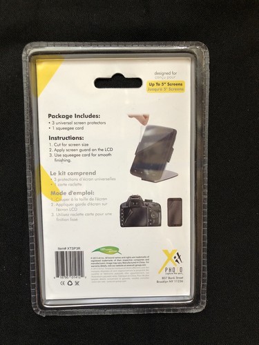 NEW Xit XTSP3R 3 Piece Universal Screen Protector Kit Clear Fits Up To 5" Device - Picture 2 of 2