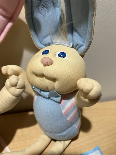 Vintage 1986 Boy & Girl BunnyBees Cabbage Patch Kids Doll w/ Tag Bunny Bee - Picture 6 of 8