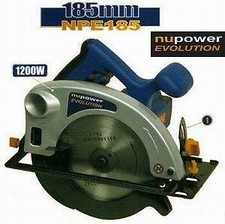 Sega circolare 185mm 1200W Nupower - NPE185