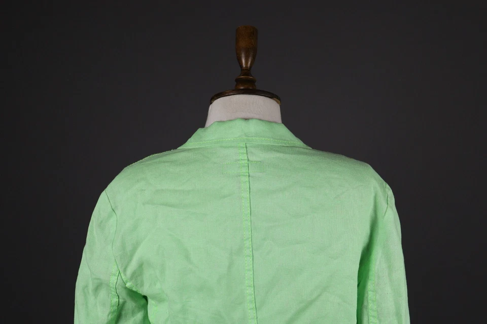 Traje Falda 2 Piezas Diseñador Lino Verde ESCADA SPORT Talla 40 Foto 4 de 4