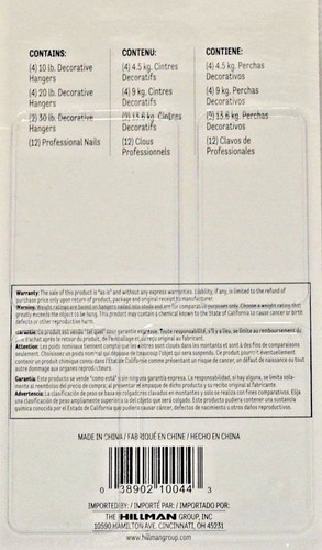 TWO Packs of Hillman #121084 Decorative Picture Hangers 22 piece each 10-30 lb - Picture 5 of 7