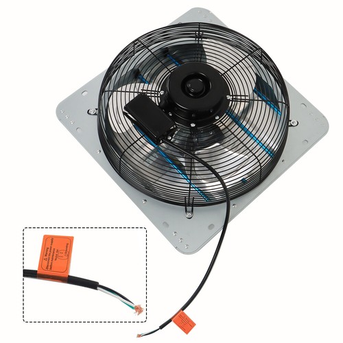 16" Exhaust Fan Ventilation Extractor Wall-Mounted Square Blower Without Plug - Picture 8 of 12