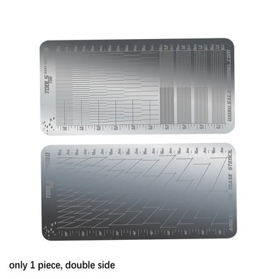 T06A04 Stainless Steel Masking Sheet Easy Cutting Type Board Hobby Tools C