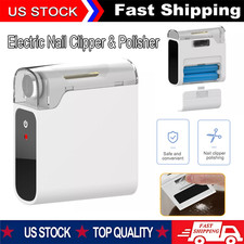Electric Nail Clipper  Polisher with Nail Clip Storage Automatic Nail Cipper