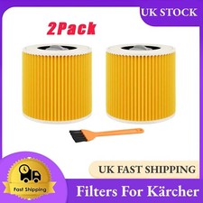 2x Filter for Karcher WD2 WD 2 Plus MV2 MV3 Wet & Dry Vacuum Cleaner Accessories