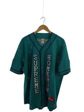Supreme 25SS Homerun Baseball Jersey Stripe Short Sleeve Shirt XL Polyester GRN