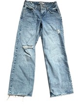 Levi's Premium Low Loose Light Wash Denim Wide Leg Jeans Women's Size 26