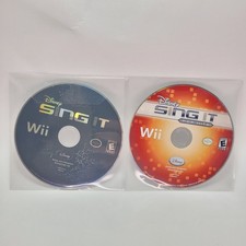 Wii Disney Sing It Lot Of 2 Nintendo Wii (Sing It & Pop Hits) Discs Only-Working