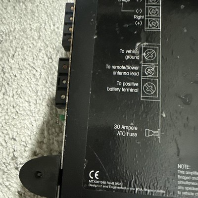 MTX Thunder 282 , 2-Channel Car Amp 15442240549| eBay