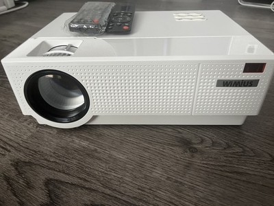 WiMiUS P28 7500L WiFi 4K LED Projector Home Theater 1080P HDMI USB Tested Works