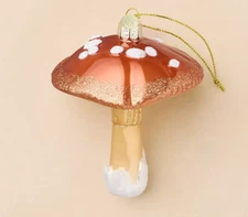 John Derian X Target 2025 Mushroom Glass Ornament Christmas Holiday Decor
