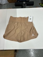 Jordan Girls' Jumpman High Flying Shorts in Legend Medium Brown