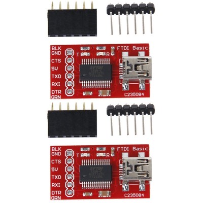  2 stücke FT232RL FTDI USB2.0 zum TTL Serial Converter Adaptermodul kompatibel