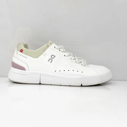 On Womens The Roger Advantage White Running Shoes Sneakers Size 7