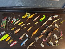 Fishing Lure Lot- 40 different Lures, a few antique