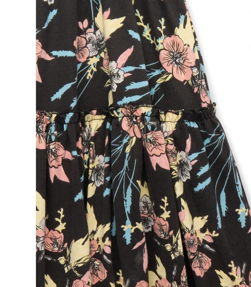 Jessica Simpson Vestido de Traje de Baño para Niñas con Volantes, Negro S (6/6X) Foto 3 de 3