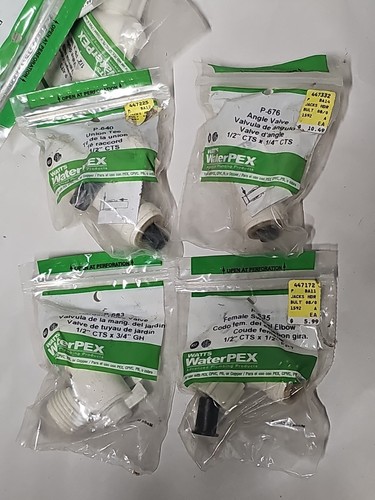 Lot Of 30 Nos Watts Push Fit WaterPex 1/2" - Pex/CPVC/ Elbows Tees B4 - Picture 4 of 9