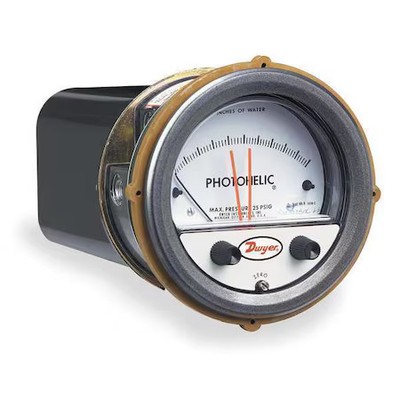 Dwyer Instruments A3100 Pressure Switch/Gage, Range 0-100'' W.C.