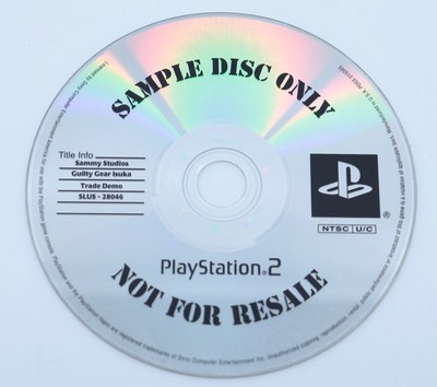 Guilty Gear Isuka Sony PlayStation 2 PS2 Trade Demo Sample Disc Used