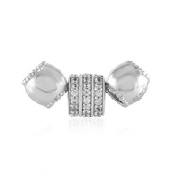 Cavill ZirkonanhäNger 0,40Ct Sterlingsilber Platin Rundschliff Schmuck