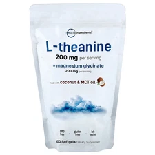 L-Theanine + Magnesium Glycinate , 400 Softgels
