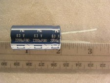 50 NIC NRSA222M63V18x35.5F 2200uF 63V 20 Radial Electrolytic Capacitors