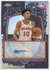 ZACCHARIE RISACHER 2025/26 TOPPS CHROME SIGNATURE STYLE AUTOGRAPH HAWKS AUTO SP
