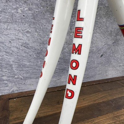 Vintage LeMond Zurich Road Bike Frame 60cm Reynolds 853 USA White