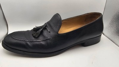 Allen Edmonds Perugia 13 D Black Loafer Leather Tassel Shoes