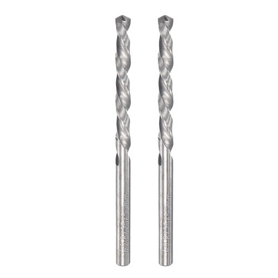 2.8mm Solid Carbide Left Hand Spiral Flutes Twist Drill Bit for Alloy Metal 2pcs