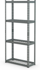 4-Tier Garage Shelves, Heavy Duty Metal Storage Shelving Unit, Adjustable Utilit