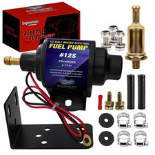 Micro Electric Gasoline Fuel Pump Universal 5/16 inch Inlet and Outlet 12V 1-...
