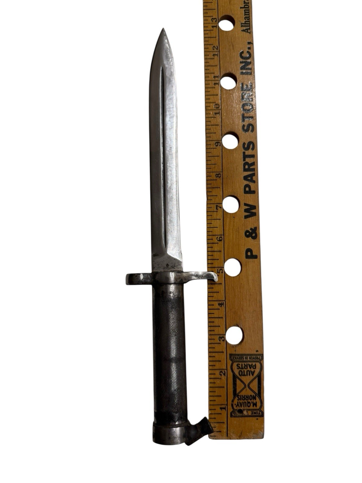 Swedish M1896 Bayonet Knife Mauser Crown Marked Military Steel Scabbard Lug