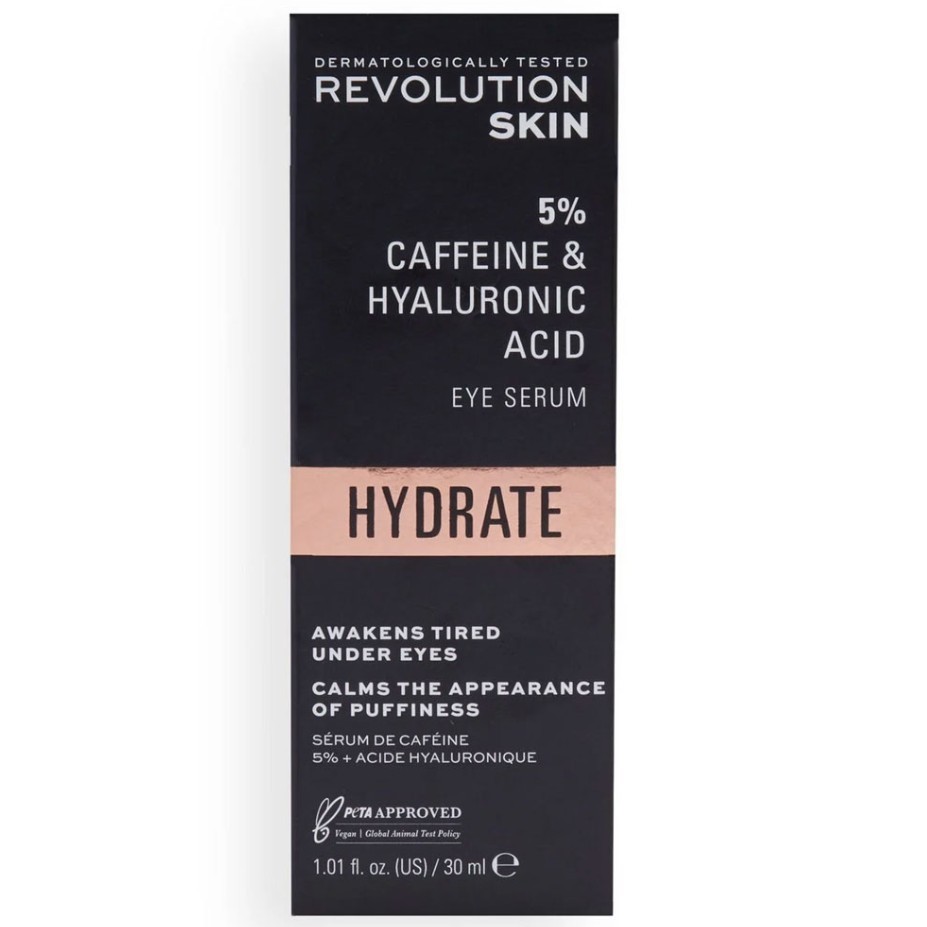 Revolution Beauty Dark Revolution Skin Eye Serum Awaken Tired Under Eyes 30Ml Inc Caffeine & Hyaluronic Acid - Image 2