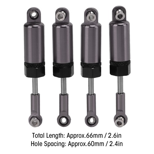 4 szt. metalowy regulowany amortyzator RC do pilota zdalnego sterowania MN 1/16 FO - Zdjęcie 3 z 23
