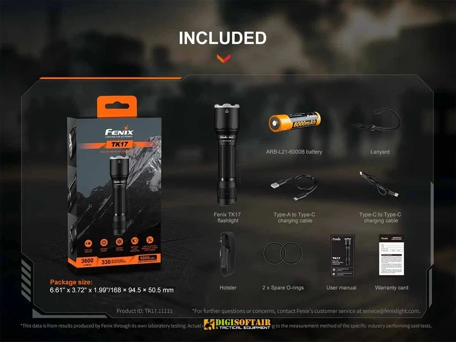 FENIX TK17 Tactical flashlight LED 3600 lumens - Imagen 2 de 4