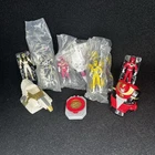 Vintage 1995 Saban Mighty Morphin Power Rangers And Vehicle 4” Figures Lot Of 5