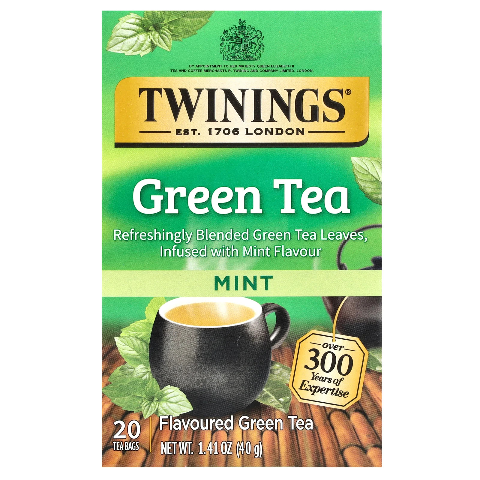 , Mint, 20 Tea Bags, 1.41 Oz (40 G)