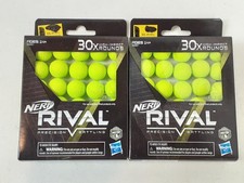 Lot of 2 Hasbro Nerf Rival Edge Series 30x High Impact Rounds 30 Count each NEW