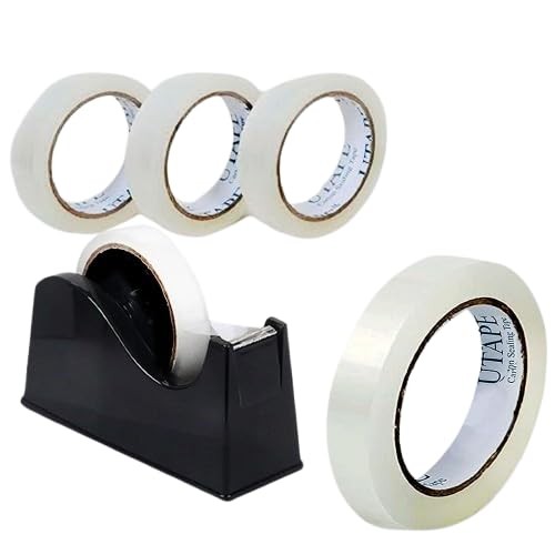 Clear Packing Heavy Duty Packaging Tape 3/4 inches x 75 Yards, 3 Rolls for Sh... - Picture 2 of 5