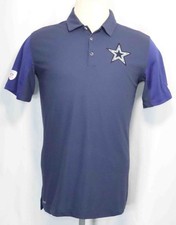 NIKE Dri Fit Dallas Cowboys NFL Equipment Training 2-tone Polo Shirt Mens Size M