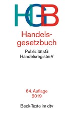 HGB Handelsgesetzbuch 64. Auflage 2019 Beck-Texte im dtv