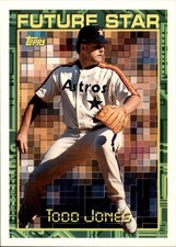 1994 Topps Todd Jones #97 Future Star Rookie Houston Astros Card. rookie card picture