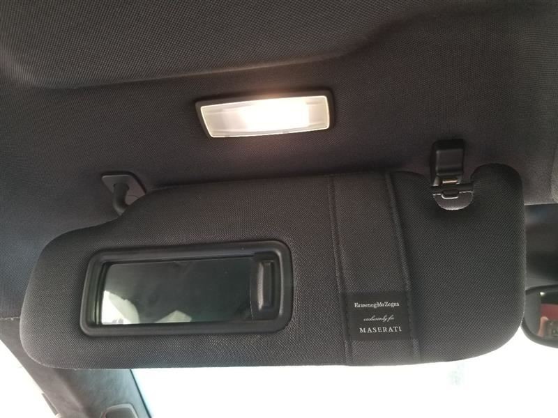 17 2017 MASERATI LEVANTE ERMENEGILDO ZEGNA SUN VISOR SET BLACK CLOTH