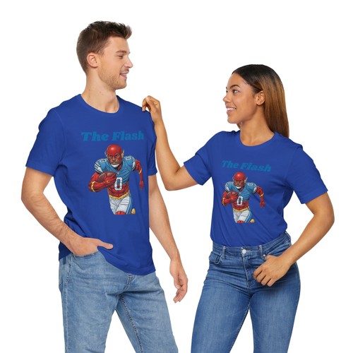 Jahmyr Gibbs Detroit Football The Flash Comic Unisex Jersey Short Sleeve Tee - Picture 28 of 36