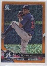 2018 Bowman Chrome Prospects Orange Shimmer Refractor 22/25 Bryse Wilson 2du