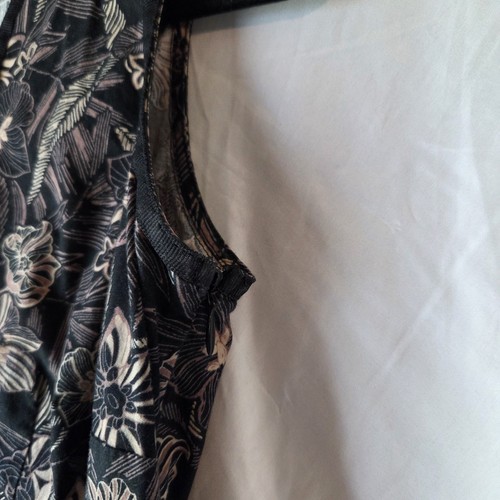 Croft & Barrow Stretch Midi Sleeveless Fit & Flare V-Neck Dress L Size 8 - Picture 4 of 17