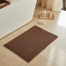 Waffle Bath Mat, Boho Bathroom Rugs Non Slip Washable, Ultra Soft Super Absorben