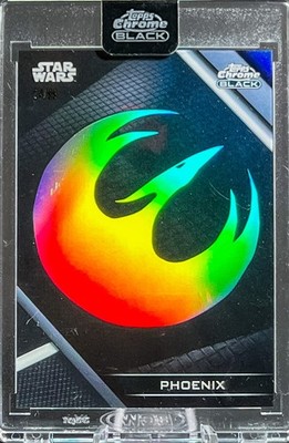 2024 Chrome Black Star Wars     #GL-15 Galactic Factions PHOENIX Rainbow 24/99